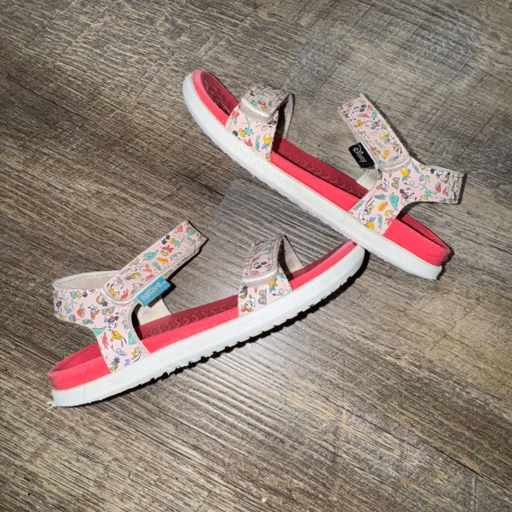 Disney x Native Charley Kids Sandals Mickey Minnie Spring Break Pink 7